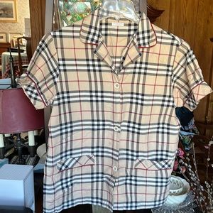 Burberry button top